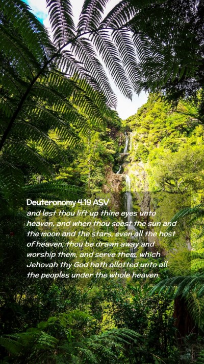 Picture 02 - Deuteronomy 4:19 ASV Mobile Phone Wallpaper - and lest thou lift up thine eyes unto heaven, and - Mobile Bible Verse Wallpaper