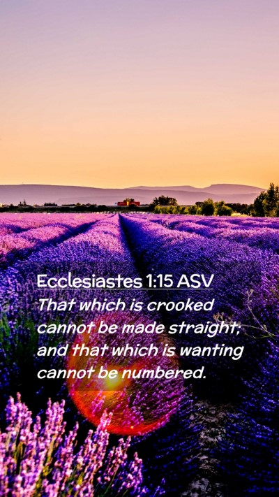 Picture 02 - Ecclesiastes 1:15 ASV Mobile Phone Wallpaper - That which is crooked cannot be made straight; - Mobile Bible Verse Wallpaper