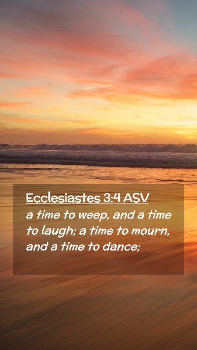 Picture 02 - Ecclesiastes 3:4 ASV Mobile Phone Wallpaper - a time to weep, and a time to laugh; a time to - Mobile Bible Verse Wallpaper