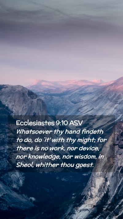Picture 02 - Ecclesiastes 9:10 ASV Mobile Phone Wallpaper - Whatsoever thy hand findeth to do, do `it' with - Mobile Bible Verse Wallpaper