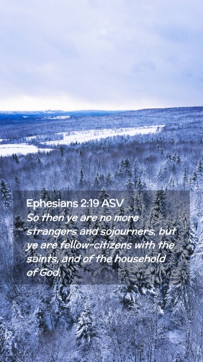 Picture 02 - Ephesians 2:19 ASV Mobile Phone Wallpaper - So then ye are no more strangers and sojourners, - Mobile Bible Verse Wallpaper