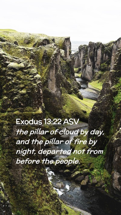 Picture 02 - Exodus 13:22 ASV Mobile Phone Wallpaper - the pillar of cloud by day, and the pillar of - Mobile Bible Verse Wallpaper