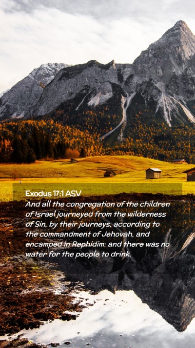 Picture 02 - Exodus 17:1 ASV Mobile Phone Wallpaper - And all the congregation of the children of - Mobile Bible Verse Wallpaper