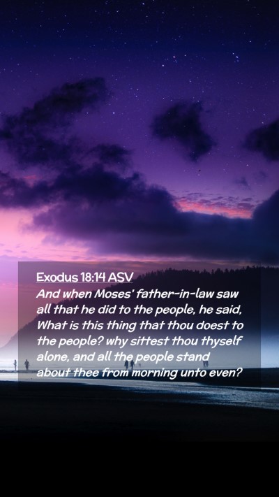 Picture 02 - Exodus 18:14 ASV Mobile Phone Wallpaper - And when Moses' father-in-law saw all that he did - Mobile Bible Verse Wallpaper