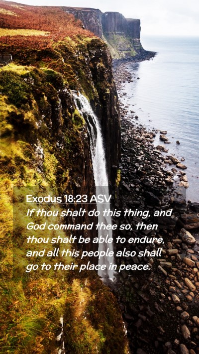 Picture 02 - Exodus 18:23 ASV Mobile Phone Wallpaper - If thou shalt do this thing, and God command thee - Mobile Bible Verse Wallpaper