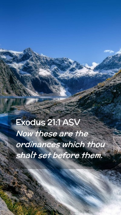 Picture 02 - Exodus 21:1 ASV Mobile Phone Wallpaper - Now these are the ordinances which thou shalt set - Mobile Bible Verse Wallpaper