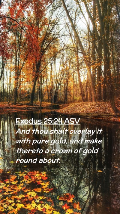 Picture 02 - Exodus 25:24 ASV Mobile Phone Wallpaper - And thou shalt overlay it with pure gold, and - Mobile Bible Verse Wallpaper