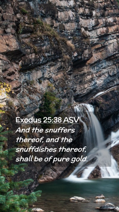 Picture 02 - Exodus 25:38 ASV Mobile Phone Wallpaper - And the snuffers thereof, and the snuffdishes - Mobile Bible Verse Wallpaper
