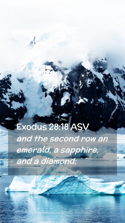 Picture 02 - Exodus 28:18 ASV Mobile Phone Wallpaper - and the second row an emerald, a sapphire, and a - Mobile Bible Verse Wallpaper