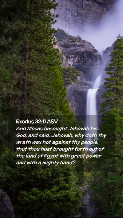 Picture 02 - Exodus 32:11 ASV Mobile Phone Wallpaper - And Moses besought Jehovah his God, and said, - Mobile Bible Verse Wallpaper