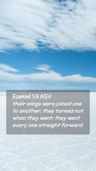 Picture 02 - Ezekiel 1:9 ASV Mobile Phone Wallpaper - their wings were joined one to another; they - Mobile Bible Verse Wallpaper