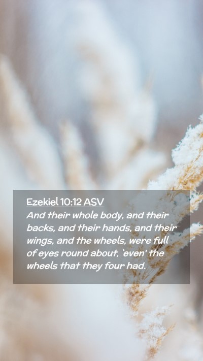 Picture 02 - Ezekiel 10:12 ASV Mobile Phone Wallpaper - And their whole body, and their backs, and their - Mobile Bible Verse Wallpaper
