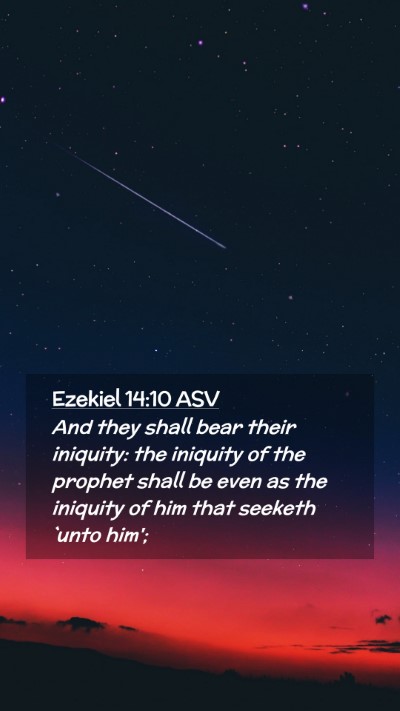 Picture 02 - Ezekiel 14:10 ASV Mobile Phone Wallpaper - And they shall bear their iniquity: the iniquity - Mobile Bible Verse Wallpaper