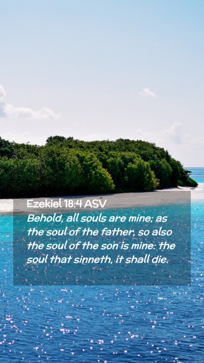 Picture 02 - Ezekiel 18:4 ASV Mobile Phone Wallpaper - Behold, all souls are mine; as the soul of the - Mobile Bible Verse Wallpaper