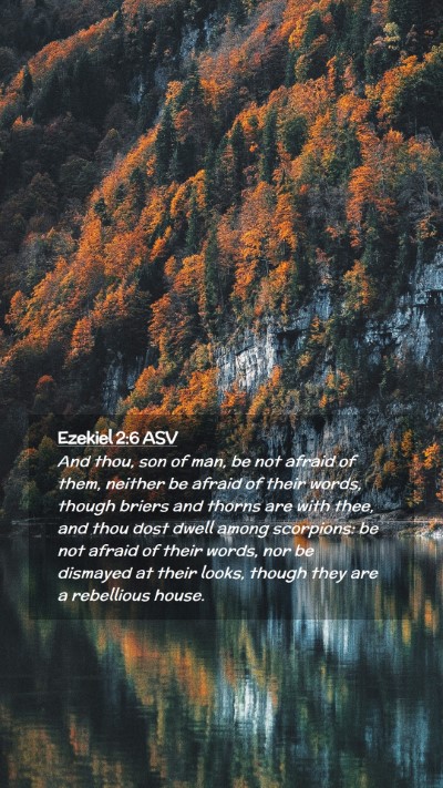 Picture 02 - Ezekiel 2:6 ASV Mobile Phone Wallpaper - And thou, son of man, be not afraid of them, - Mobile Bible Verse Wallpaper