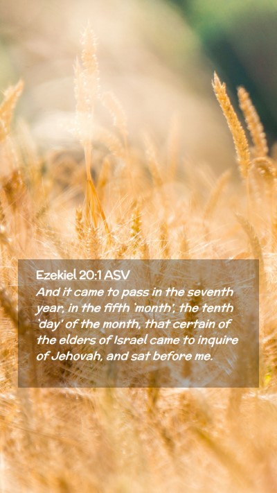 Picture 02 - Ezekiel 20:1 ASV Mobile Phone Wallpaper - And it came to pass in the seventh year, in the - Mobile Bible Verse Wallpaper