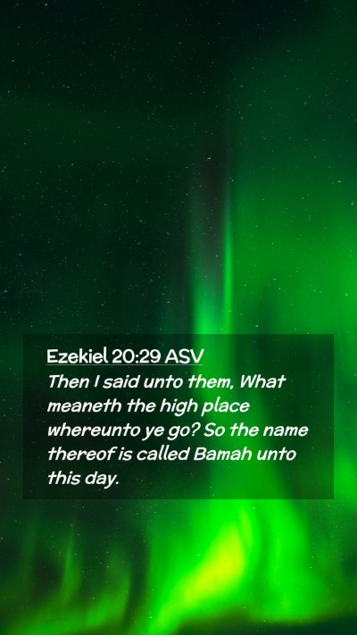 Picture 02 - Ezekiel 20:29 ASV Mobile Phone Wallpaper - Then I said unto them, What meaneth the high - Mobile Bible Verse Wallpaper