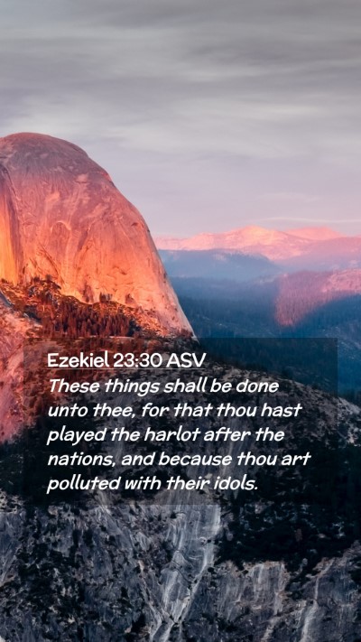 Picture 02 - Ezekiel 23:30 ASV Mobile Phone Wallpaper - These things shall be done unto thee, for that - Mobile Bible Verse Wallpaper