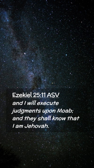 Picture 02 - Ezekiel 25:11 ASV Mobile Phone Wallpaper - and I will execute judgments upon Moab; and they - Mobile Bible Verse Wallpaper