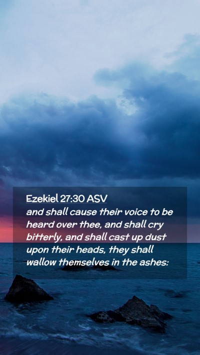 Picture 02 - Ezekiel 27:30 ASV Mobile Phone Wallpaper - and shall cause their voice to be heard over - Mobile Bible Verse Wallpaper