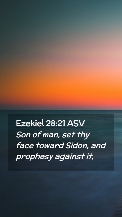 Picture 02 - Ezekiel 28:21 ASV Mobile Phone Wallpaper - Son of man, set thy face toward Sidon, and - Mobile Bible Verse Wallpaper