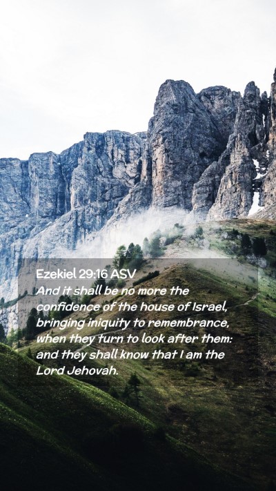 Picture 02 - Ezekiel 29:16 ASV Mobile Phone Wallpaper - And it shall be no more the confidence of the - Mobile Bible Verse Wallpaper