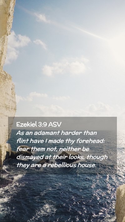 Picture 02 - Ezekiel 3:9 ASV Mobile Phone Wallpaper - As an adamant harder than flint have I made thy - Mobile Bible Verse Wallpaper