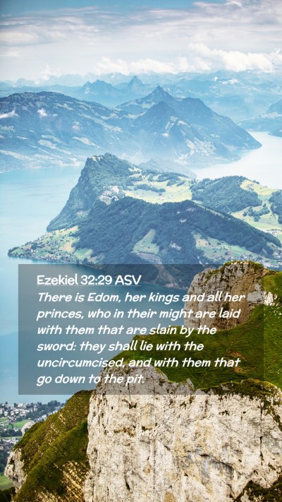 Picture 02 - Ezekiel 32:29 ASV Mobile Phone Wallpaper - There is Edom, her kings and all her princes, who - Mobile Bible Verse Wallpaper