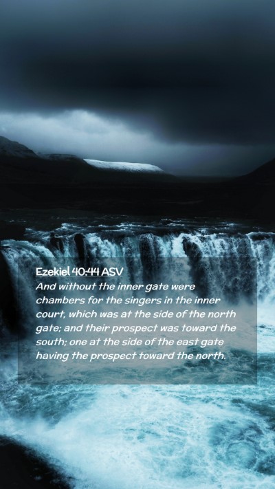 Picture 02 - Ezekiel 40:44 ASV Mobile Phone Wallpaper - And without the inner gate were chambers for the - Mobile Bible Verse Wallpaper
