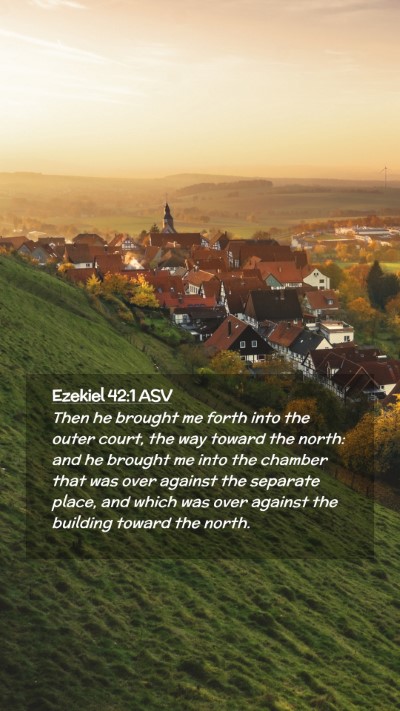 Picture 02 - Ezekiel 42:1 ASV Mobile Phone Wallpaper - Then he brought me forth into the outer court, - Mobile Bible Verse Wallpaper