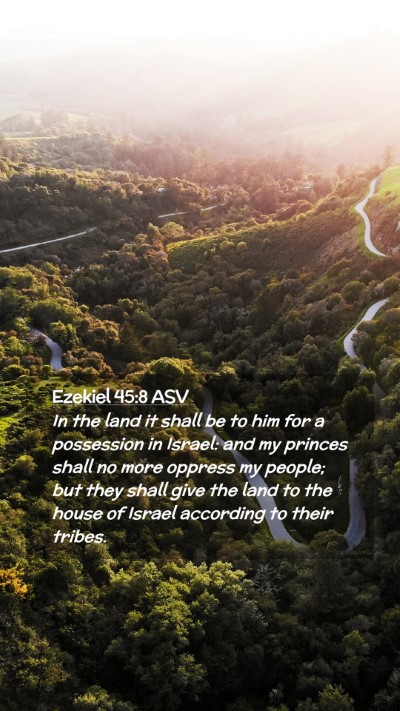 Picture 02 - Ezekiel 45:8 ASV Mobile Phone Wallpaper - In the land it shall be to him for a possession - Mobile Bible Verse Wallpaper
