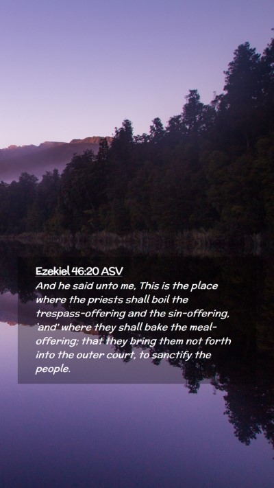 Picture 02 - Ezekiel 46:20 ASV Mobile Phone Wallpaper - And he said unto me, This is the place where the - Mobile Bible Verse Wallpaper