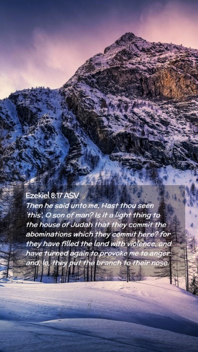 Picture 02 - Ezekiel 8:17 ASV Mobile Phone Wallpaper - Then he said unto me, Hast thou seen `this', O - Mobile Bible Verse Wallpaper