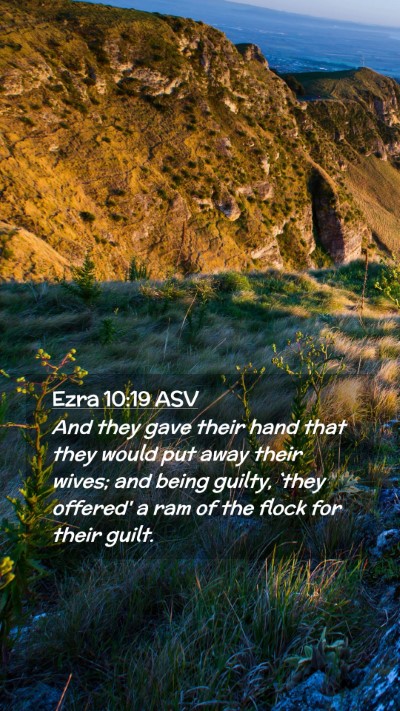Picture 02 - Ezra 10:19 ASV Mobile Phone Wallpaper - And they gave their hand that they would put away - Mobile Bible Verse Wallpaper