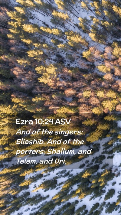 Picture 02 - Ezra 10:24 ASV Mobile Phone Wallpaper - And of the singers: Eliashib. And of the porters: - Mobile Bible Verse Wallpaper