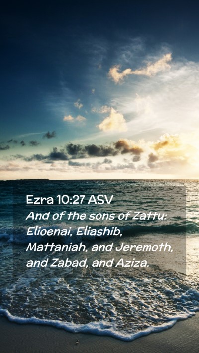 Picture 02 - Ezra 10:27 ASV Mobile Phone Wallpaper - And of the sons of Zattu: Elioenai, Eliashib, - Mobile Bible Verse Wallpaper