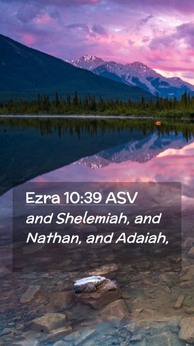 Picture 02 - Ezra 10:39 ASV Mobile Phone Wallpaper - and Shelemiah, and Nathan, and - Mobile Bible Verse Wallpaper