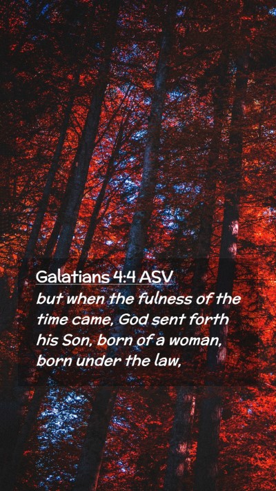 Picture 02 - Galatians 4:4 ASV Mobile Phone Wallpaper - but when the fulness of the time came, God sent - Mobile Bible Verse Wallpaper
