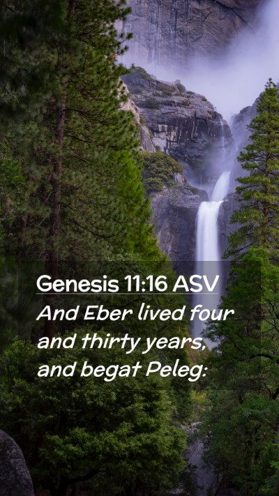 Picture 02 - Genesis 11:16 ASV Mobile Phone Wallpaper - And Eber lived four and thirty years, and begat - Mobile Bible Verse Wallpaper