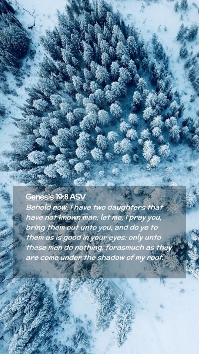 Picture 02 - Genesis 19:8 ASV Mobile Phone Wallpaper - Behold now, I have two daughters that have not - Mobile Bible Verse Wallpaper