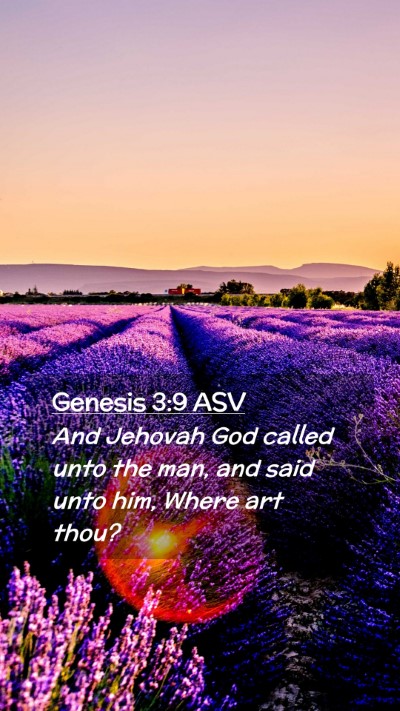 Picture 02 - Genesis 3:9 ASV Mobile Phone Wallpaper - And Jehovah God called unto the man, and said - Mobile Bible Verse Wallpaper