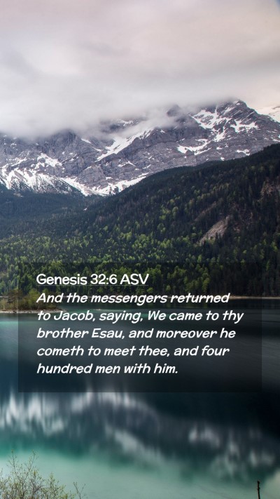 Picture 02 - Genesis 32:6 ASV Mobile Phone Wallpaper - And the messengers returned to Jacob, saying, We - Mobile Bible Verse Wallpaper