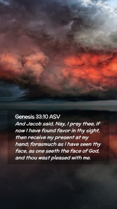 Picture 02 - Genesis 33:10 ASV Mobile Phone Wallpaper - And Jacob said, Nay, I pray thee, if now I have - Mobile Bible Verse Wallpaper