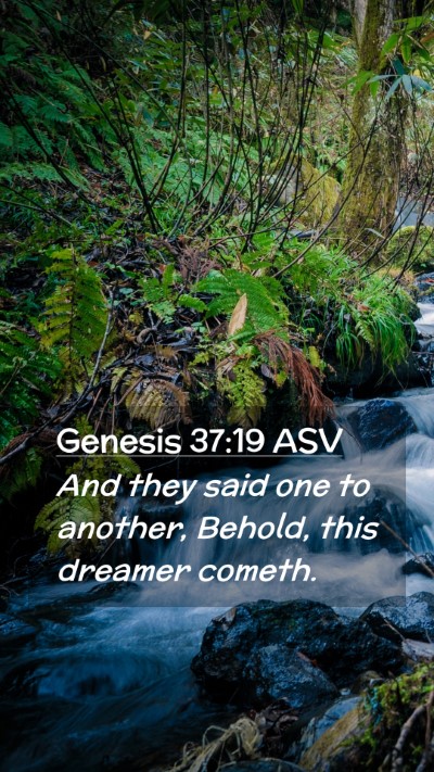 Picture 02 - Genesis 37:19 ASV Mobile Phone Wallpaper - And they said one to another, Behold, this - Mobile Bible Verse Wallpaper