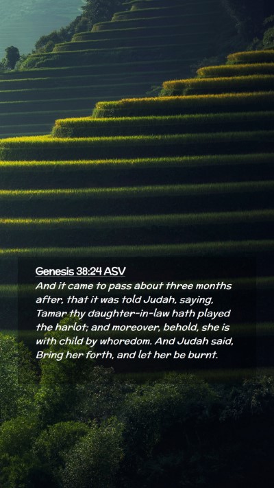 Picture 02 - Genesis 38:24 ASV Mobile Phone Wallpaper - And it came to pass about three months after, - Mobile Bible Verse Wallpaper