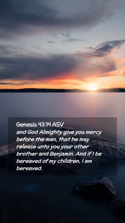 Picture 02 - Genesis 43:14 ASV Mobile Phone Wallpaper - and God Almighty give you mercy before the man, - Mobile Bible Verse Wallpaper