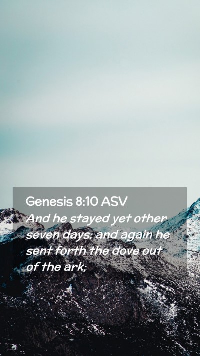 Picture 02 - Genesis 8:10 ASV Mobile Phone Wallpaper - And he stayed yet other seven days; and again he - Mobile Bible Verse Wallpaper
