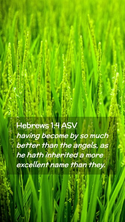 Picture 02 - Hebrews 1:4 ASV Mobile Phone Wallpaper - having become by so much better than the angels, - Mobile Bible Verse Wallpaper
