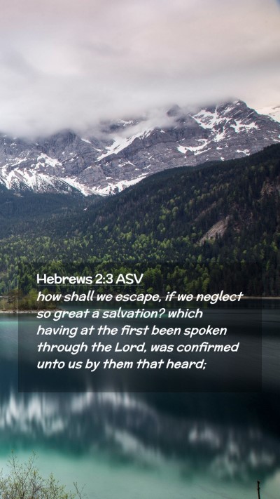 Picture 02 - Hebrews 2:3 ASV Mobile Phone Wallpaper - how shall we escape, if we neglect so great a - Mobile Bible Verse Wallpaper