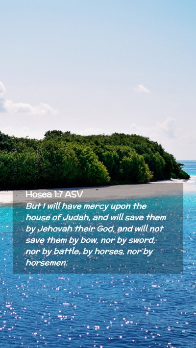 Picture 02 - Hosea 1:7 ASV Mobile Phone Wallpaper - But I will have mercy upon the house of Judah, - Mobile Bible Verse Wallpaper